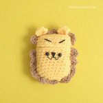 Wholesale Cute Design Cartoon Handcraft Wool Fabric Cover Skin for Airpod (1 / 2) Charging Case (Lion)